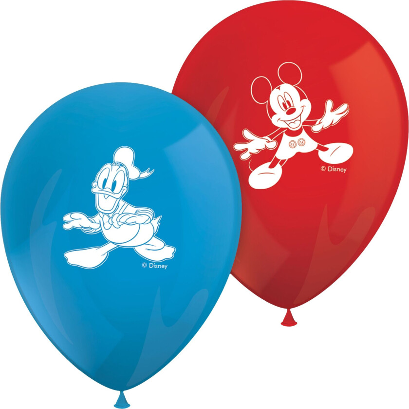 Ballonger Mikke og Donald - 8-pakning