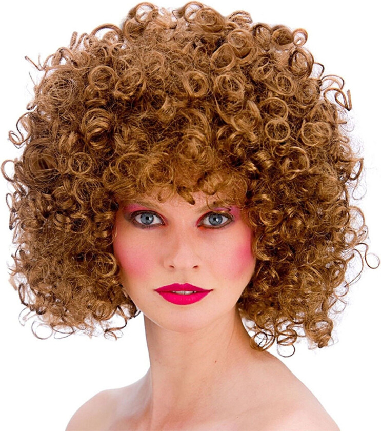 80-talls Permanent Brun Parykk - One size