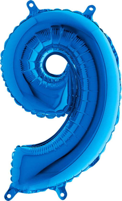 Tallballong Mini Blå Metallic - Tallet 9