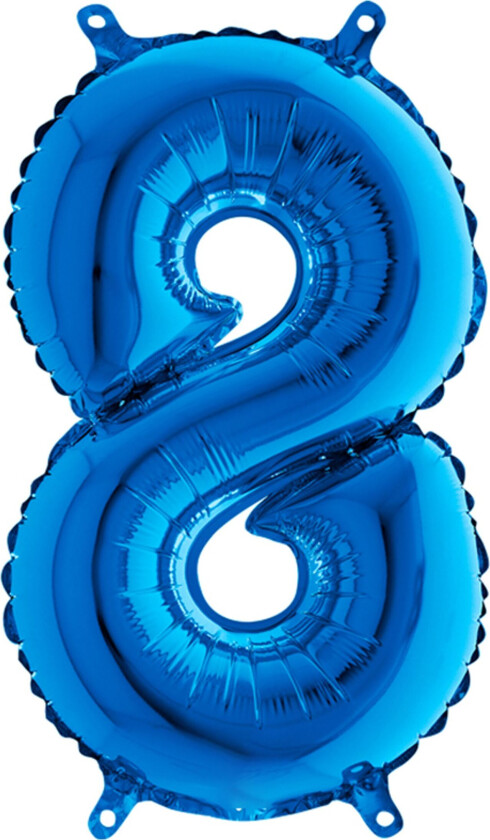 Tallballong Mini Blå Metallic - Tallet 8