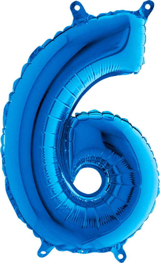 Tallballong Mini Blå Metallic - Tallet 6