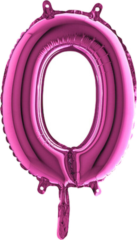 Bokstavballong Mini Rosa - Bokstav O