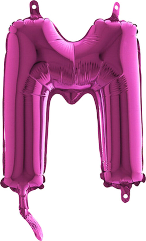 Bokstavballong Mini Rosa - Bokstav M