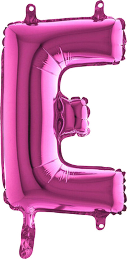 Bokstavballong Mini Rosa - Bokstav E