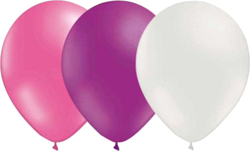 Ballongkombo Magenta/Rosa/Hvit - 15-pakning