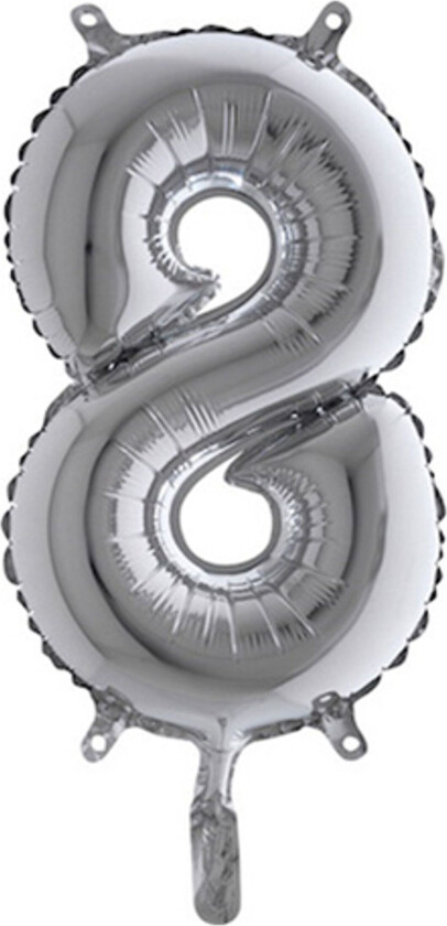 Tallballong Mini Sølv Metallic - Tall 8