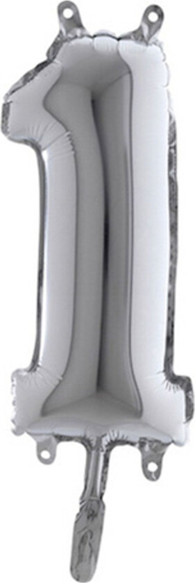 Tallballong Mini Sølv Metallic - Tall 1