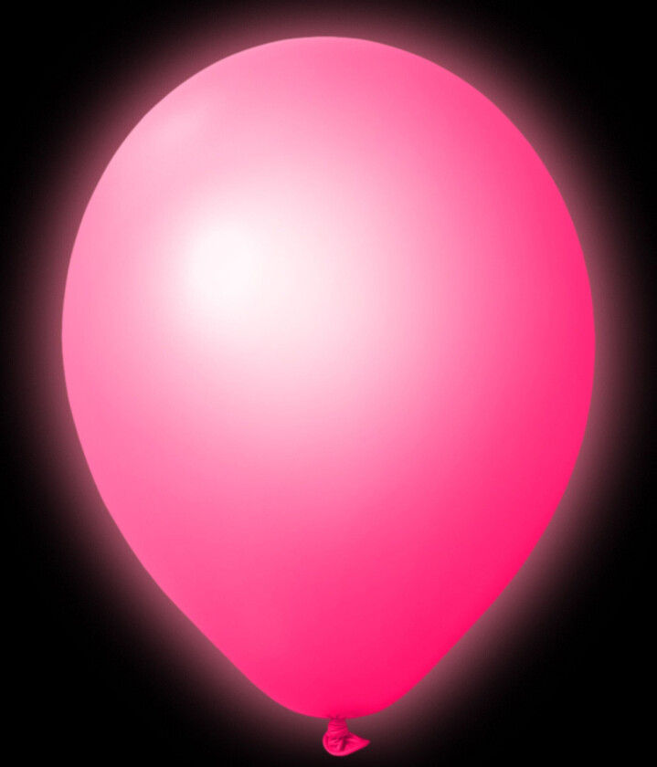 LED-Ballonger Rosa - 5-pakning