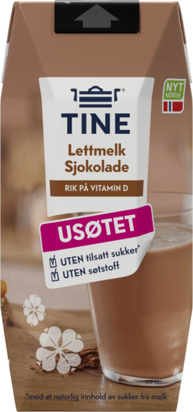 Lettmelk Sjokolade Usøtet 330ml