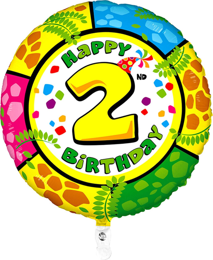Folieballong Happy Birthday - Siffer 2