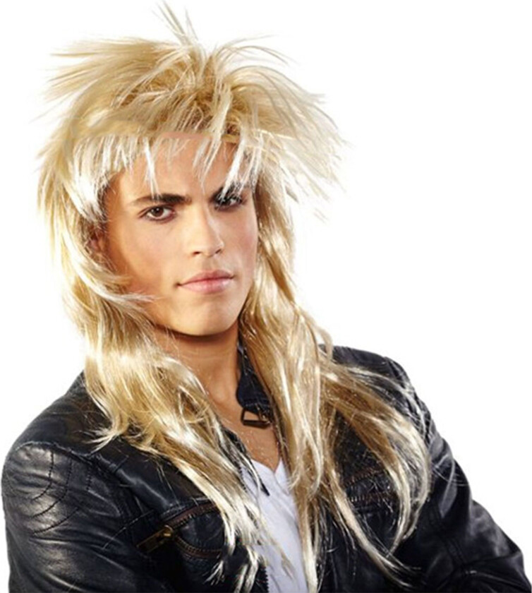 80-talls Rocker Blond Parykk - One size