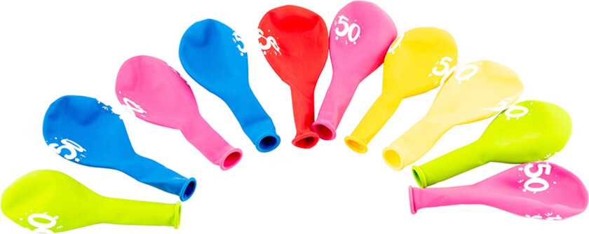 Tallballong Latex 50 - 10-pakning