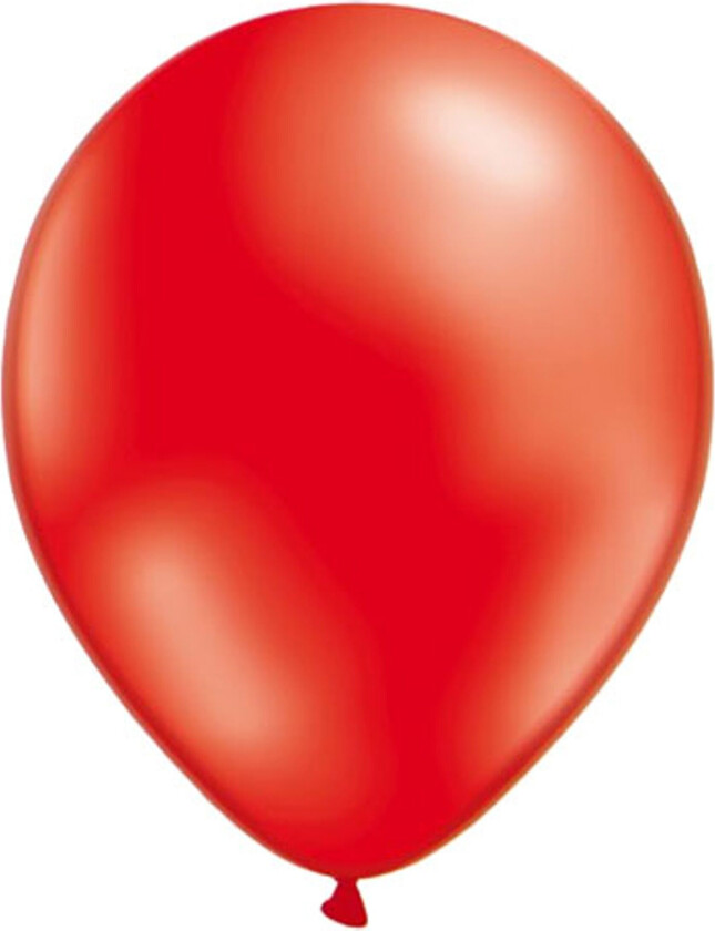 Ballonger Røde Metallic - 10-pakning