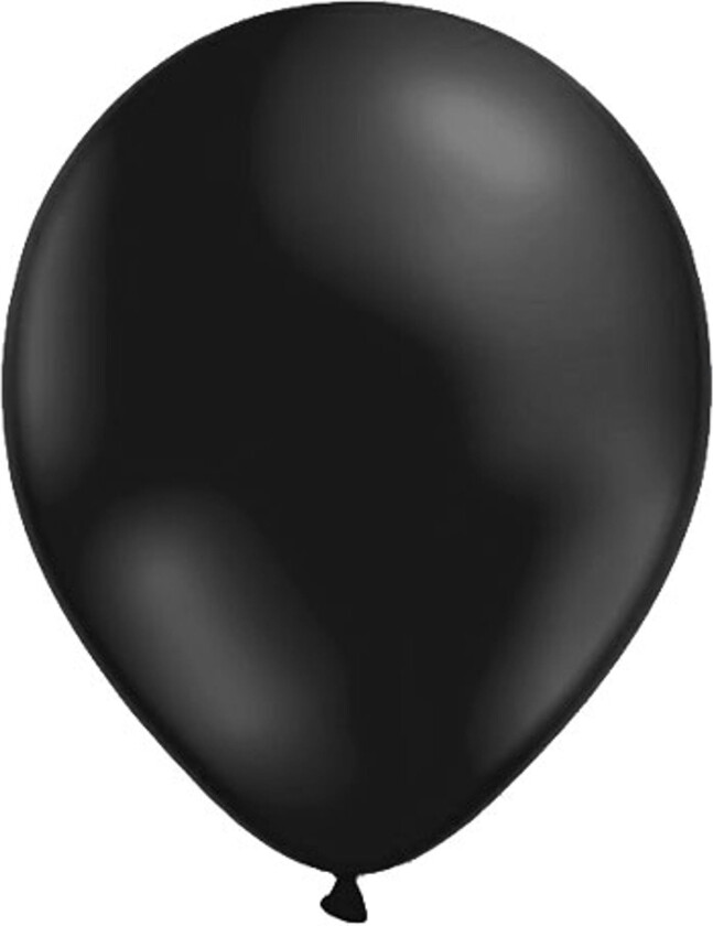 Ballonger Svarte Metallic - 10-pakning