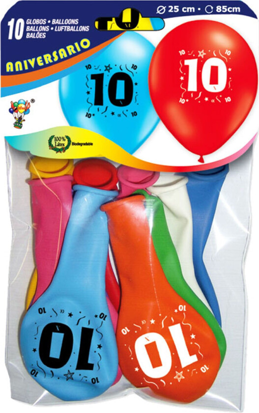 Tallballong Latex 10 - 10-pakning
