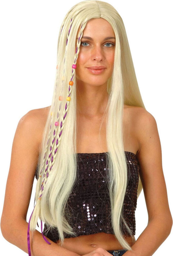 Groovy Hippie Blond Parykk - One size