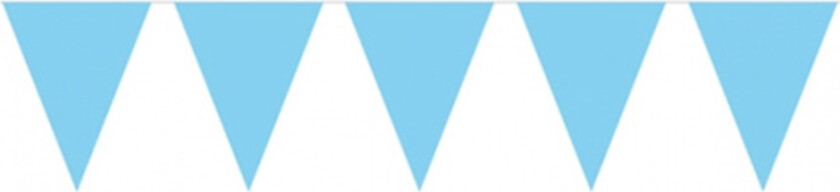 Flaggvimpel Mini Lyseblå