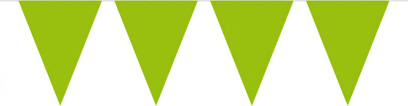 Flaggirlander Mini Limegrøn