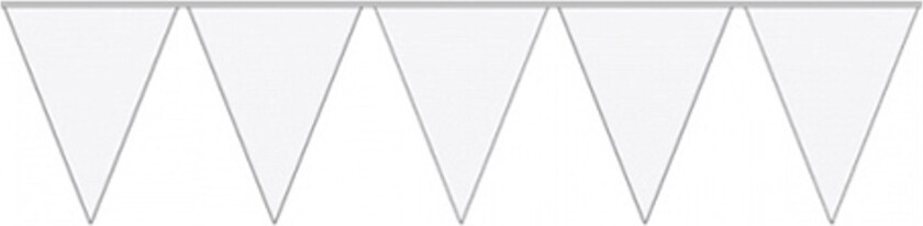 Flaggvimpel Mini Hvit