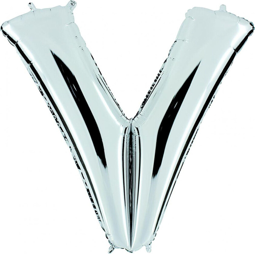 Bokstavballong Sølv Metallic - BokstavenV