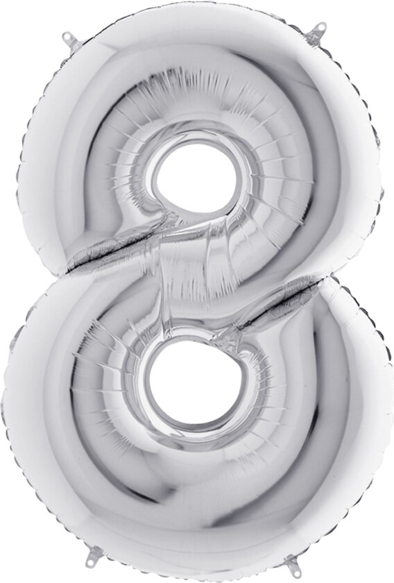 Tallballong Sølv Metallic - Tallet 8