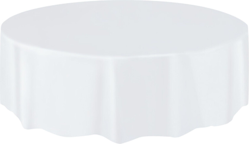 Plastduk Rund Hvit