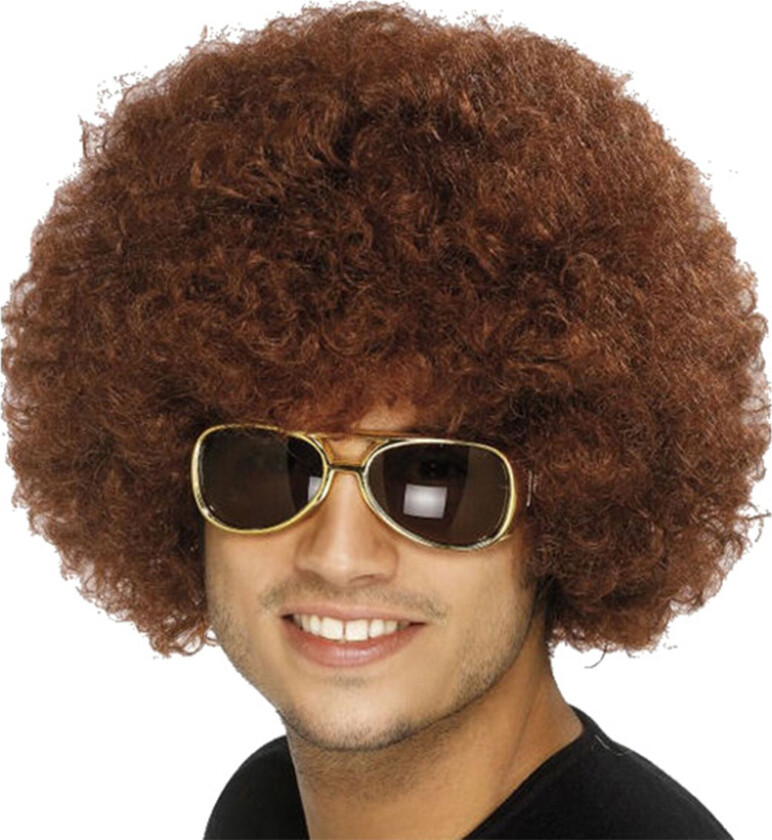 Afroparykk Brun - One size