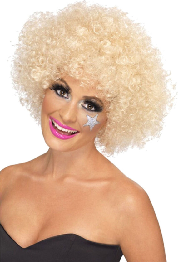 Afroparykk Blond - One size