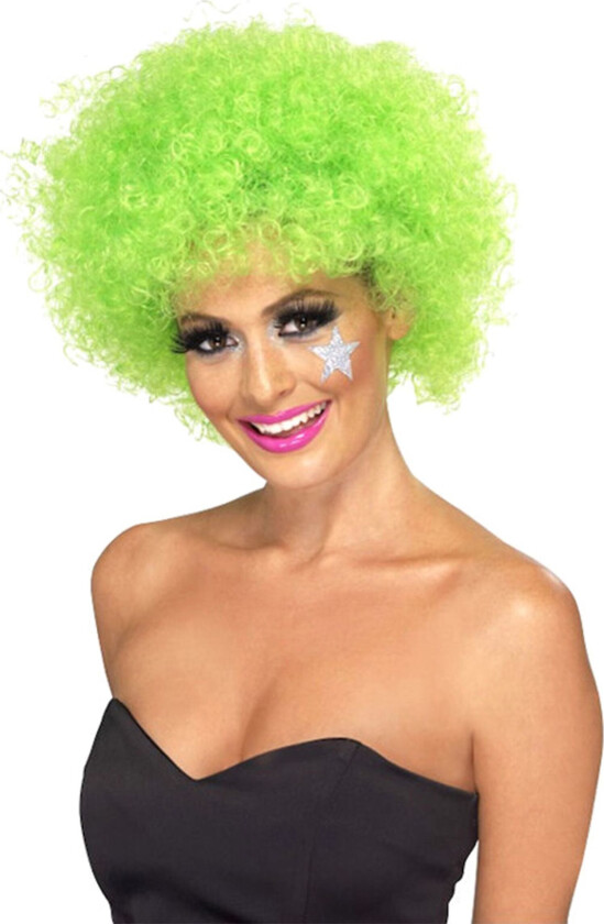 Afroparykk Grønn - One size