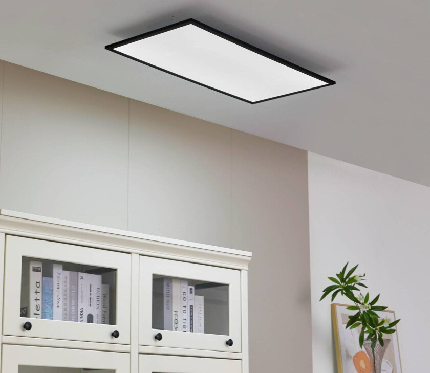 Lamin LED-panel rektangel svart 80 cm