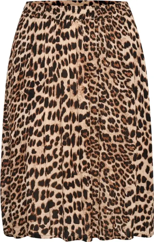 Dame, Skjørt, Brun, XL