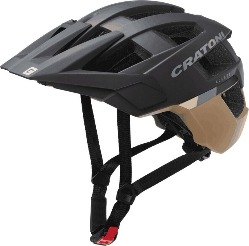 Cratoni AllSet, sykkelhjelm, svart/beige
