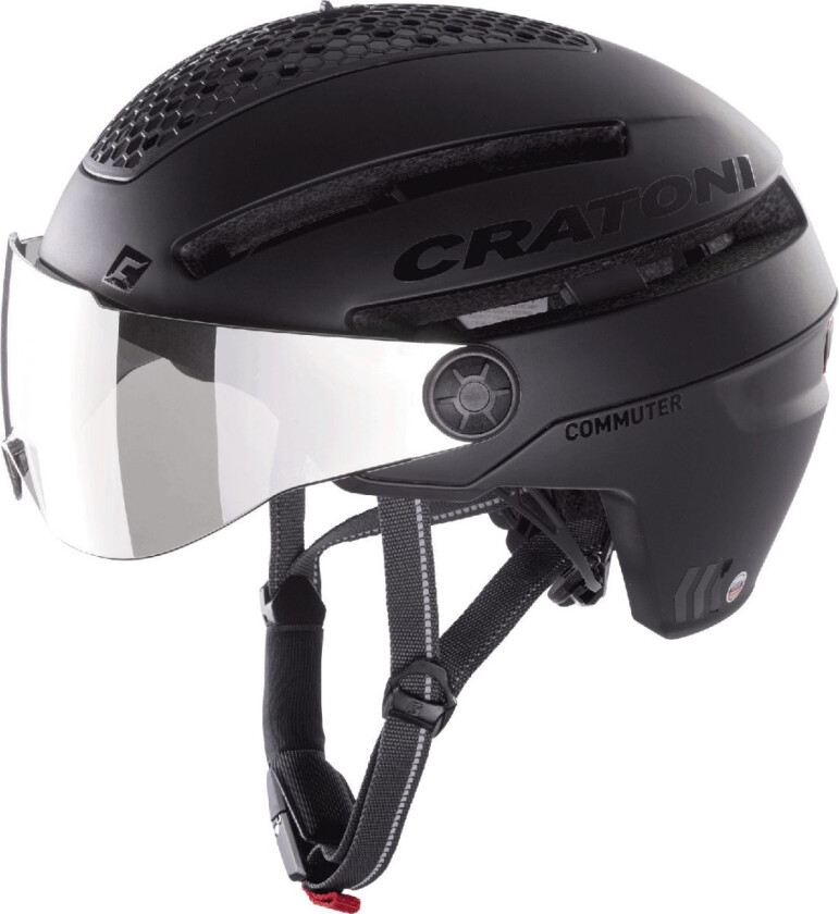 Cratoni Commuter, sykkelhjelm, svart