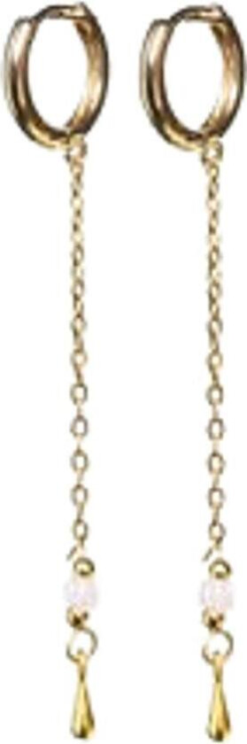 Alda Chain Hoop Earrings