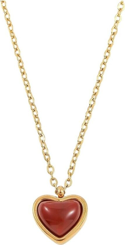 Sonja Jelly Heart Dangling Necklace