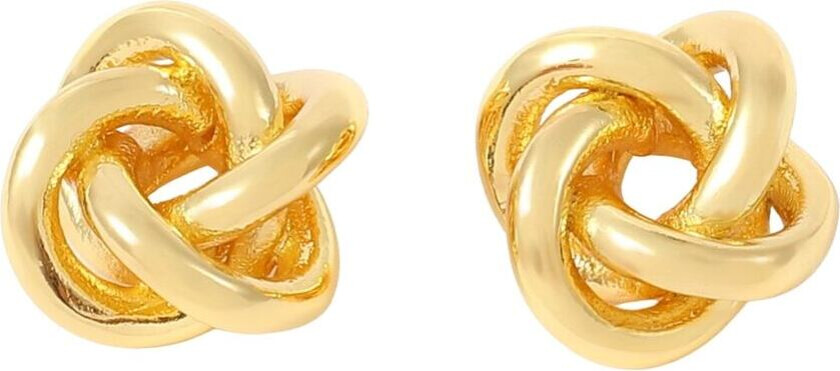 Ebba Mini Knot Gold Stud Earrings