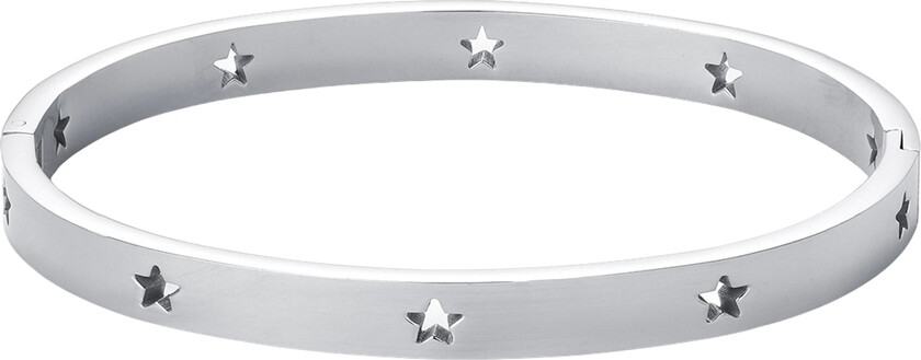 Leia Star Bangle Bracelet Silver