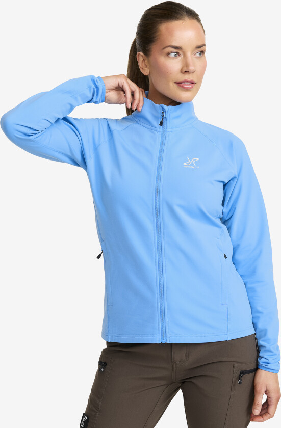 Dame > Overdeler > Fleece & midlayers, Evolution Light Stretch Fleece Dame Azure Blue, Størrelse:L