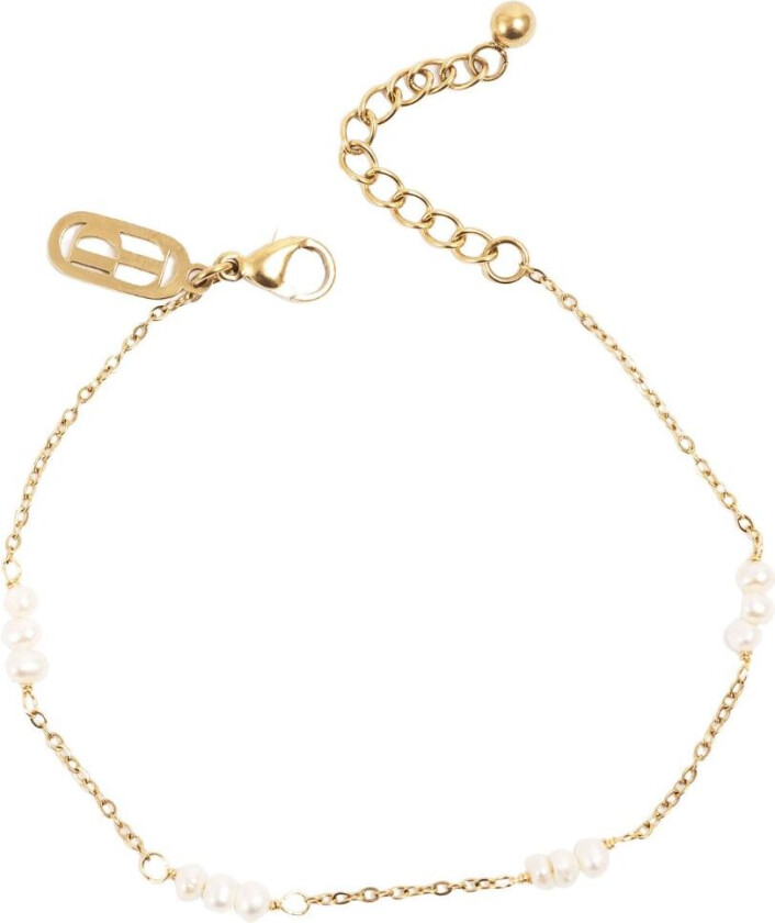Tone Damli by A&C, Orlando armbånd i forgylt stål med ferskvannsperler