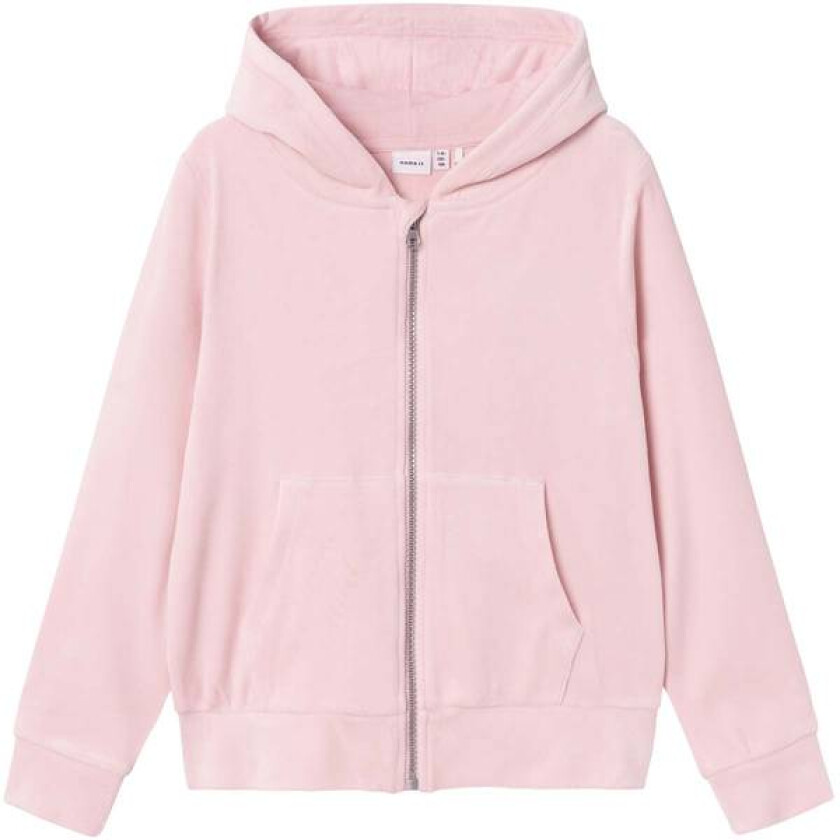 Name It Dalone Velour Zip-Jakke Til Barn, Parfait Pink