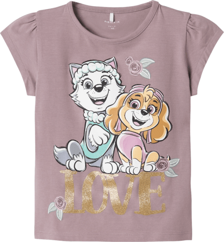 Name It Nmfmerida Paw Patrol t-skjorte småbarn, Purple Dove