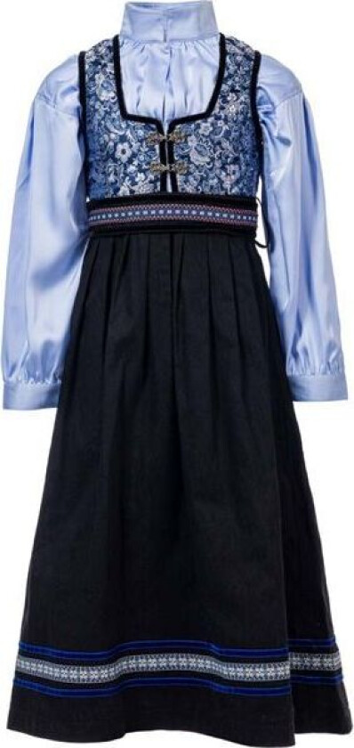 Oline bunad/festdrakt jente, Sølv/Blå