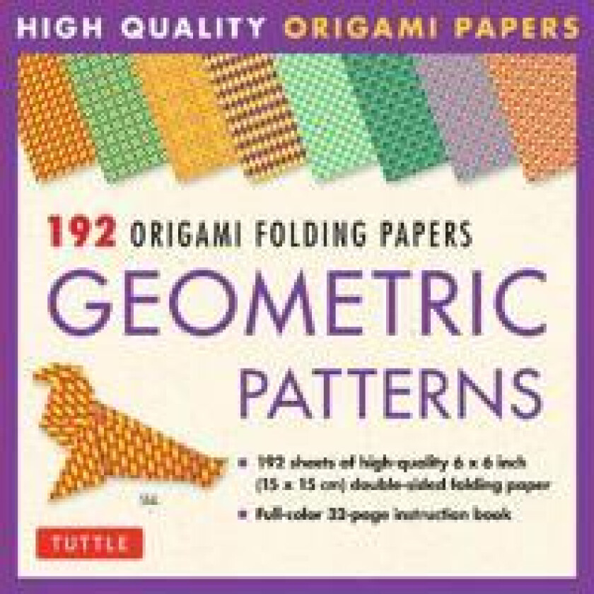 Origami Folding Papers - Geometric Patterns - 192 Sheets