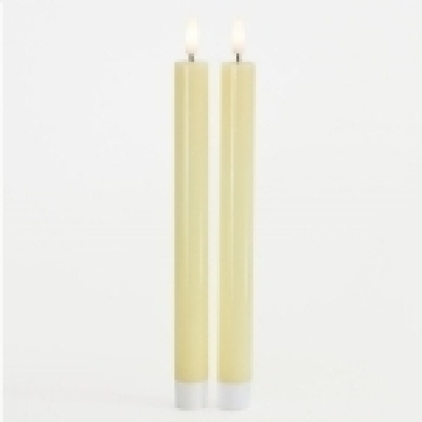Sille Krone 2 Stk. sæt, Ø2x25cm, Pale Yellow