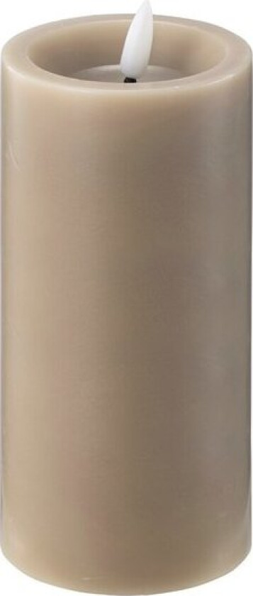 LED kubbelys 7,5x15 cm taupe