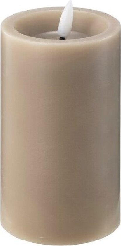 LED kubbelys 7,5x12,5 cm taupe