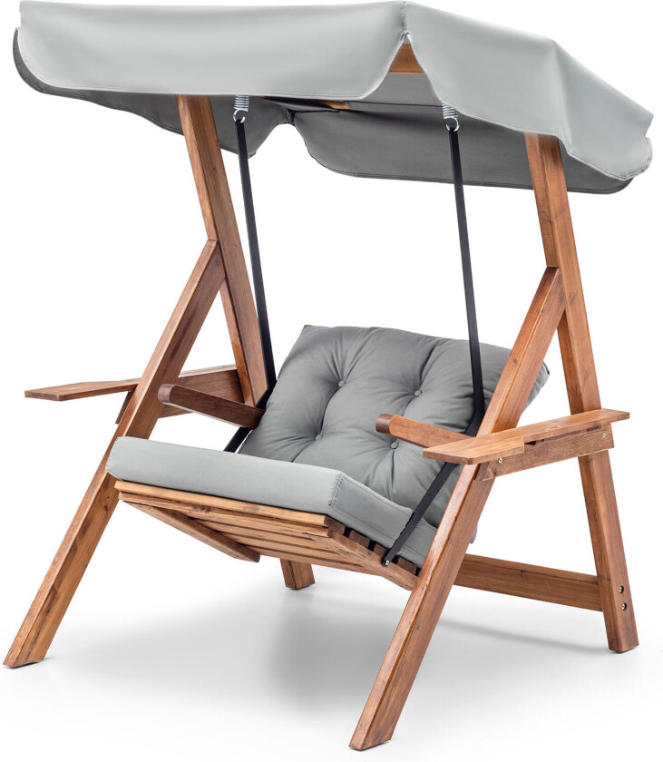 Bilde av Galata Swing S1 - Grå enkel gyngestol til hagen, grå