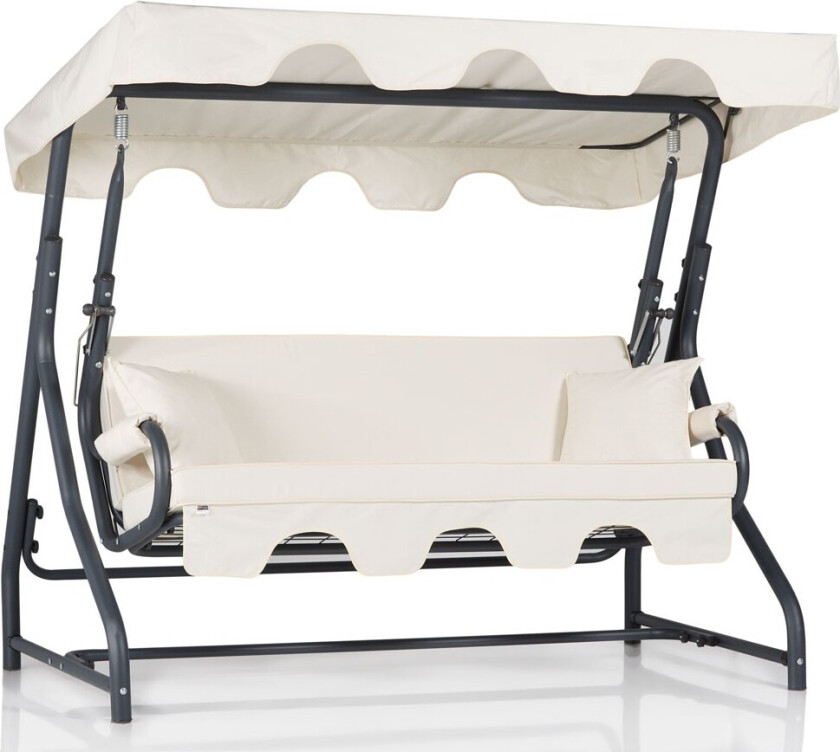 Bilde av Olea 9 - Flerfarget trippel gyngestol til hagen, flerfarget