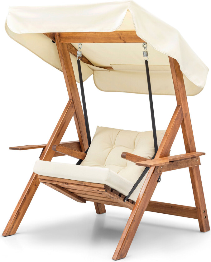 Bilde av Galata Swing S1 - Cream Enkel gyngestol til hagen, Cream