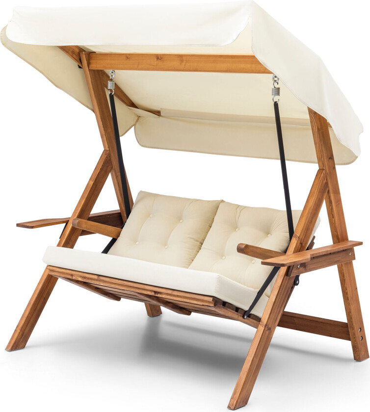 Bilde av Galata Swing S2 - Cream Garden Double Rocking Chair, Cream